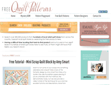 Tablet Screenshot of freequiltpatterns.info
